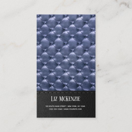 Opulent Tufted Textuur Visitekaartje (Voorkant)