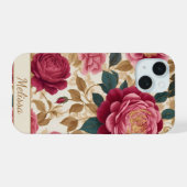 Opulent Tuin Rozen iPhone 15 Case (Achterkant horizontaal)
