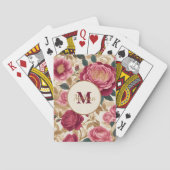 Opulent Tuin Rozen Pokerkaarten (Achterkant)