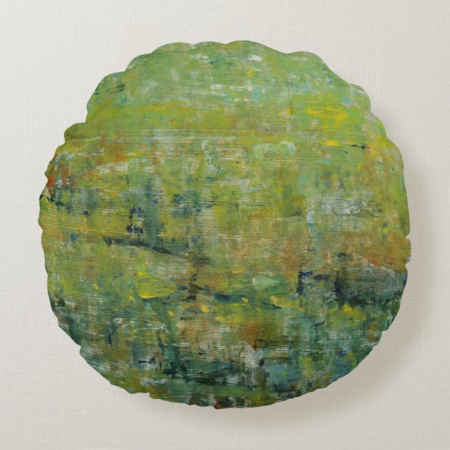 Opulent veld II Rond Kussen (Voorkant)