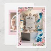 Opulent Wedding Invitation Suite Kaart (Voorkant / Achterkant)