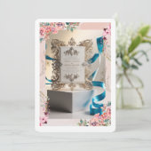 Opulent Wedding Invitation Suite Kaart (Staand voorkant)
