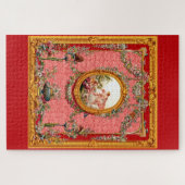 opulente 18e - eeuwse barokke print happy family legpuzzel (Horizontaal)