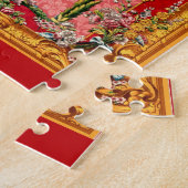 opulente 18e - eeuwse barokke print happy family legpuzzel (Zijkant)