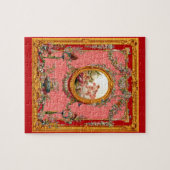 opulente 18e - eeuwse barokke print happy family legpuzzel (Horizontaal)