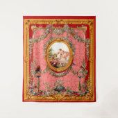 opulente 18e - eeuwse barokke print happy family wandkleed (Voorkant)