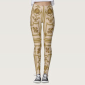 opulente barokke gouddruk leggings (Voorkant)