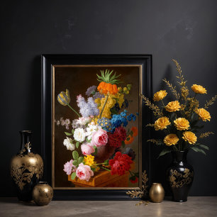 Opulente bloem, stilleven, poster