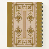 opulente gouden barokdruk notitieboek (Achterkant)