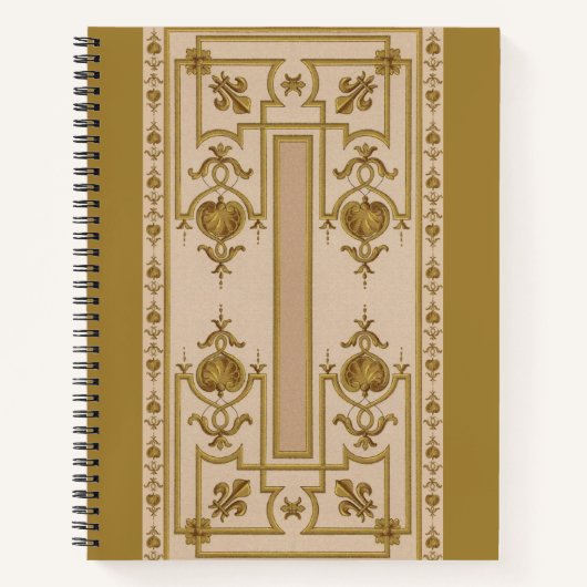 opulente gouden barokdruk notitieboek (Voorkant)