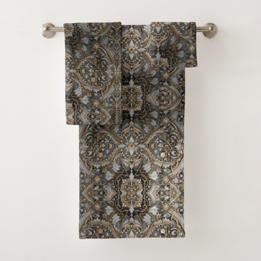 Opulente laced fusie bad handdoek (Insitu)