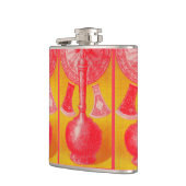 opulente medio-Victoriaans afdrukdecanters en... Heupfles (Links)