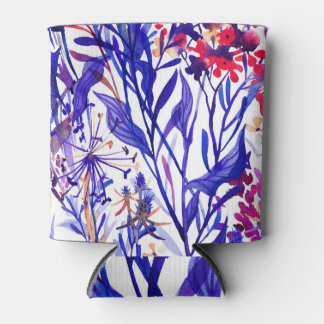 Opulente Waterverf Bloemen: Tuin Achtergrond. Blikjeskoeler