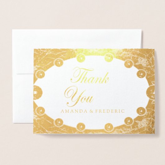 Opulente witte en zwarte bollen folie kaarten (Voorkant met envelop)