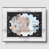 Opulente witte en zwarte bollen gastenboek (Voorkant)