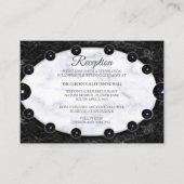 Opulente witte en zwarte bollen informatiekaartje (Voorkant)