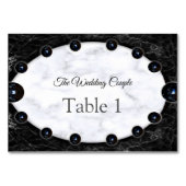 Opulente witte en zwarte bollen kaart (Voorkant)