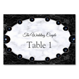 Opulente witte en zwarte bollen kaart