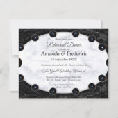 Opulente witte en zwarte bollen kaart (Voorkant)