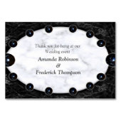 Opulente witte en zwarte bollen kaart (Achterkant)