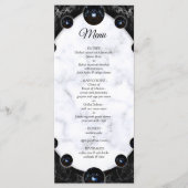 Opulente witte en zwarte bollen menu (Voorkant)