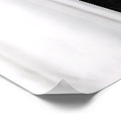 Opulente witte en zwarte bollen poster (Hoek)