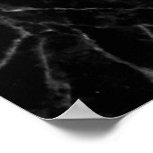 Opulente witte en zwarte bollen poster (Hoek)