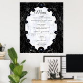Opulente witte en zwarte bollen poster (Thuiskantoor)