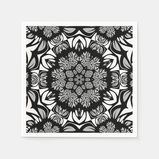 opulentie bw papieren servetten (Voorkant)