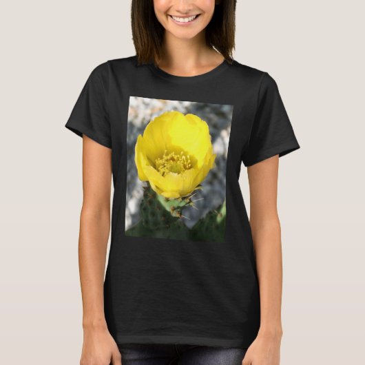 Opuntia ficus indica bloem van de stekelige peer C T-shirt (Voorkant)