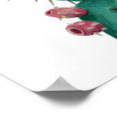 Opuntia in waterverven poster (Hoek)
