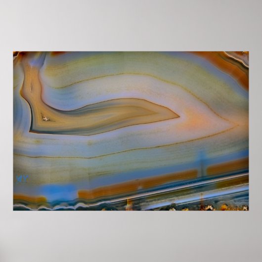 Opus 01 gepolijst Agate Poster (Voorkant)