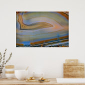 Opus 01 gepolijst Agate Poster (Keuken)