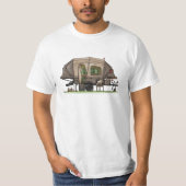 Opus 4 Pop naar RV happy camper keramische siervoo T-shirt (Voorkant)