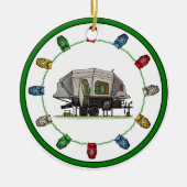 Opus 4 Pop op RV Camper happy camper keramisch ker Ornament (Voorkant)