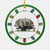 Opus 4 Pop op RV Camper happy camper keramisch ker Ornament (Achterkant)