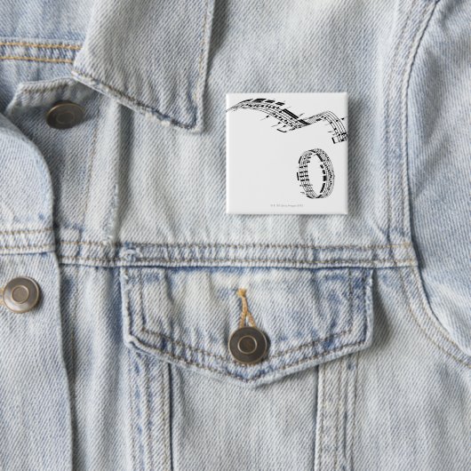 Opus 7 vierkante button 5,1 cm (In situ)