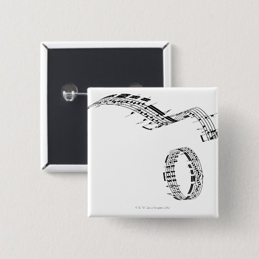 Opus 7 vierkante button 5,1 cm (Voorkant /achterkant)