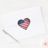 OPUS Amerikaans Vlag Hart Sticker (Envelop)