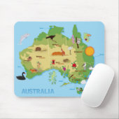 OPUS Australia-kaart Muismat (Met muis)