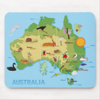 OPUS Australia-kaart Muismat