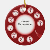 OPUS Bel het Man! Keramisch Ornament (Voorkant)