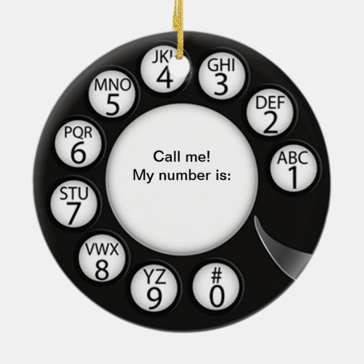 OPUS Bel het Man! Keramisch Ornament (Achterkant)