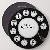 OPUS Bel het Man! Ronde Button 6,0 Cm (Voorkant /achterkant)