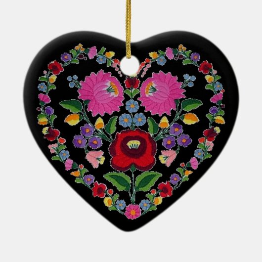 OPUS CHANGEABELD Hongaars Hart TBA Keramisch Ornament (Achterkant)