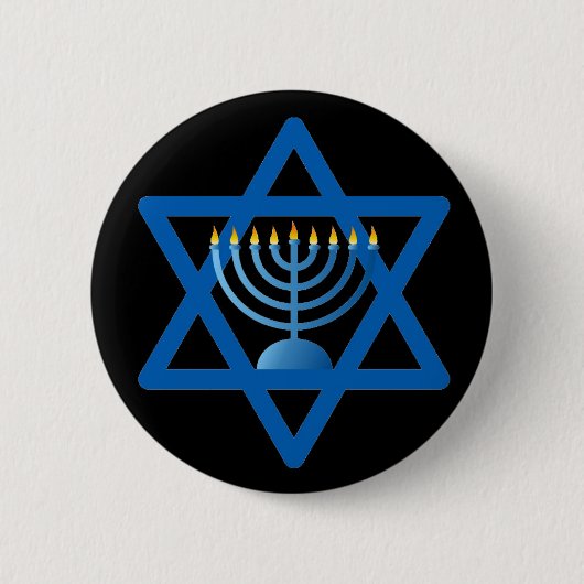 OPUS CHANGEABLE Hanukkah Ronde Button 5,7 Cm (Voorkant)