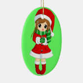 OPUS CHANGEABLE Japanse animatie xmas en xmas bell Keramisch Ornament (Rechts)