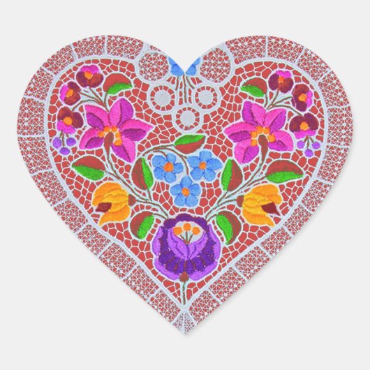 OPUS CHANGEABLE Lace Heart Hart Sticker (Voorkant)