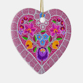 OPUS CHANGEABLE Lace Heart Keramisch Ornament (Rechts)
