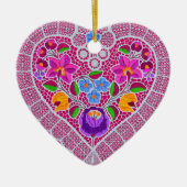 OPUS CHANGEABLE Lace Heart Keramisch Ornament (Voorkant)